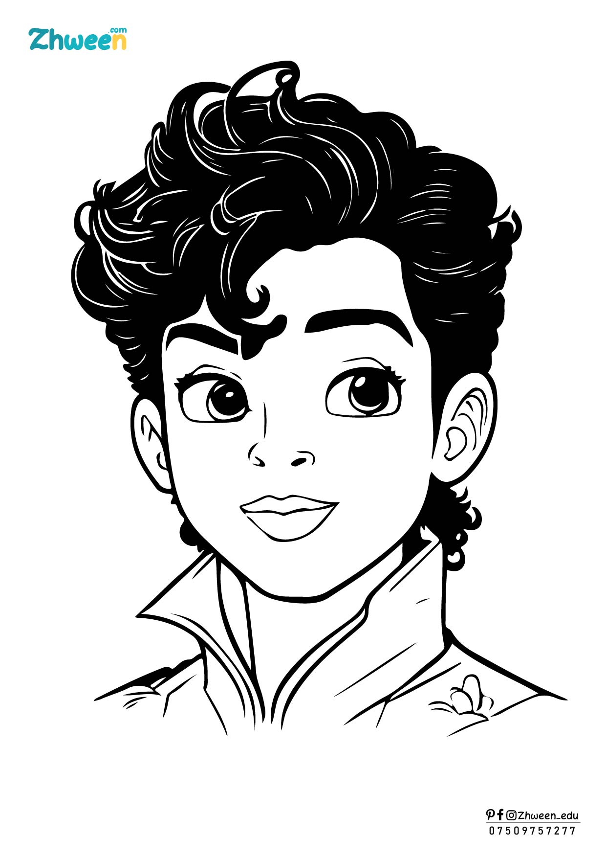 ڕەنگکردنی ئەسپی شاخدار و شازادە