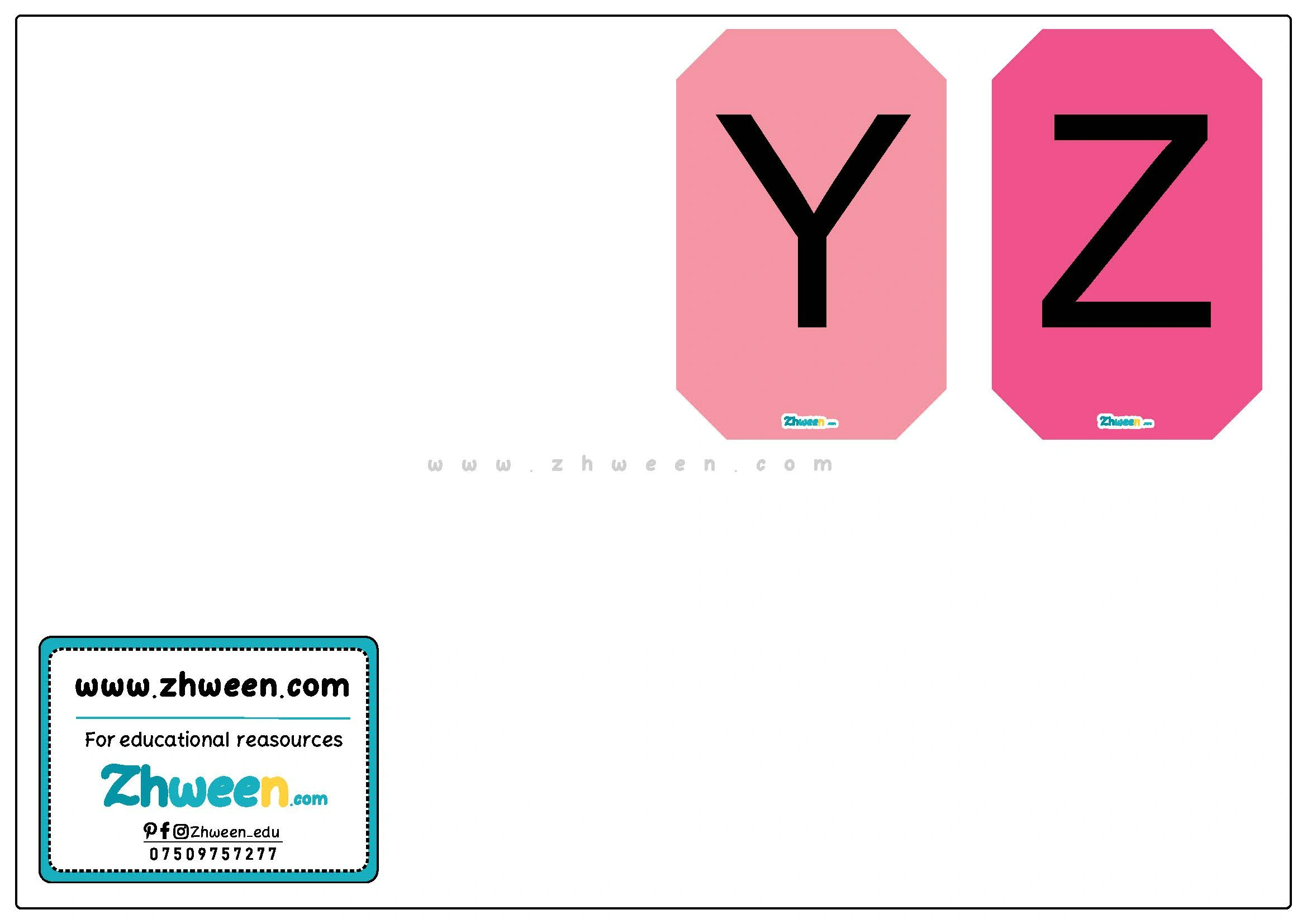 colorful poster English alphabets [English]