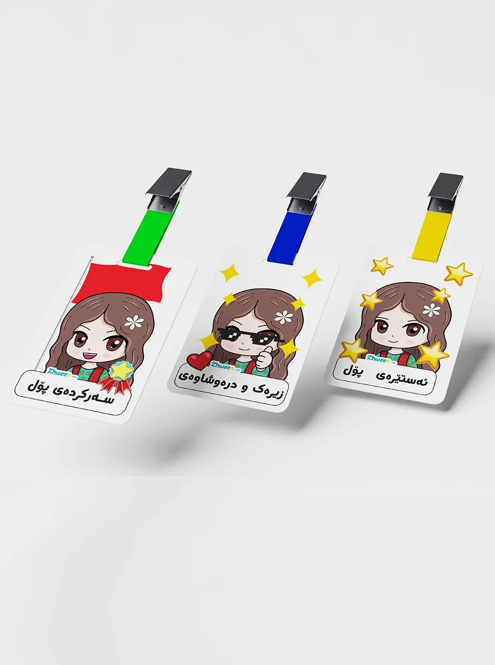 badge reward Zhween character girl