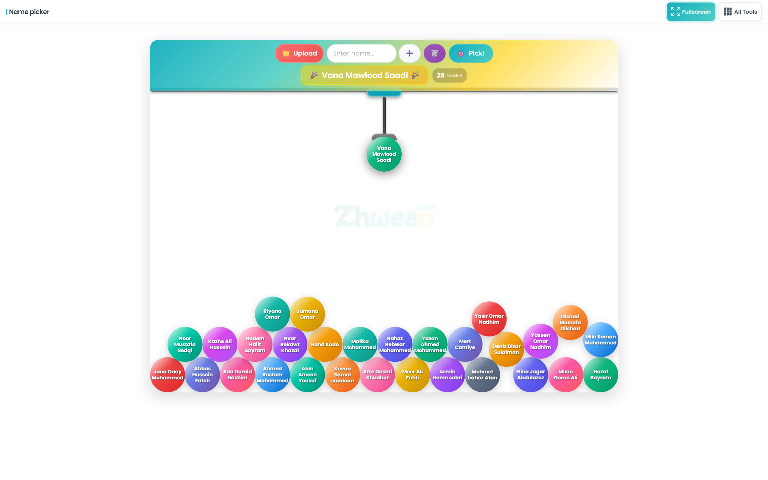 Name picker