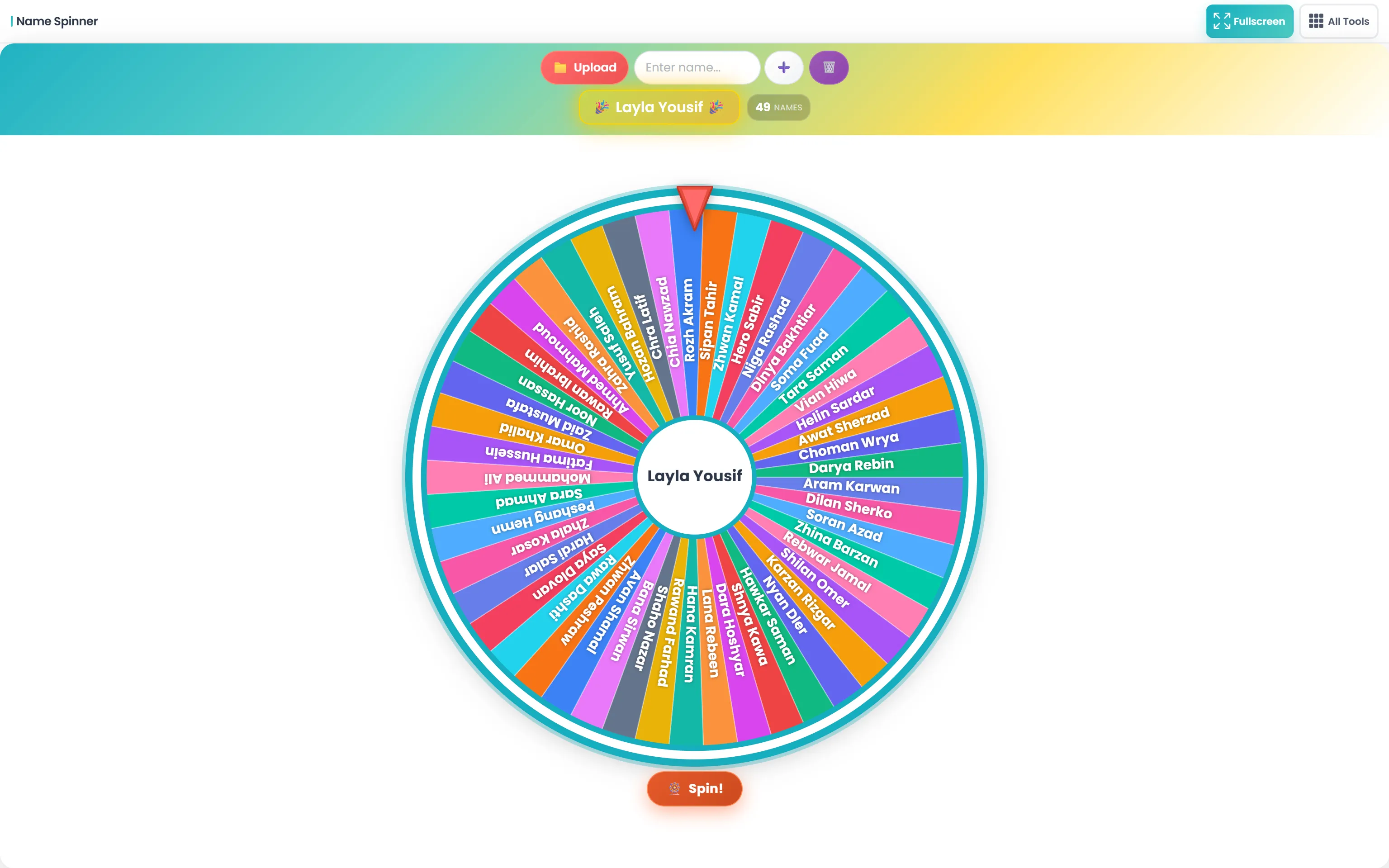Name Spinner