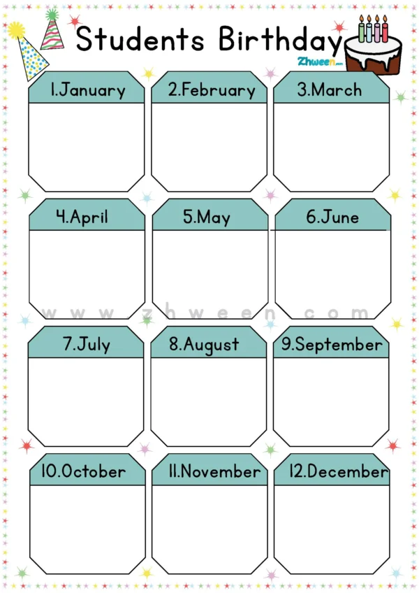 Birthday calendar
