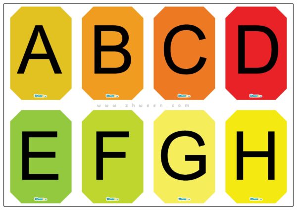 colorful poster English alphabets - Image 2