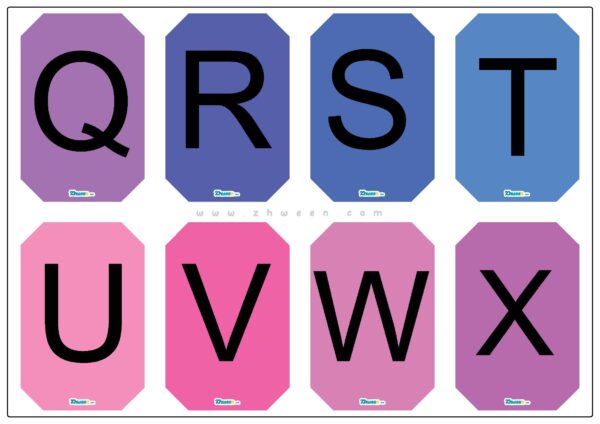 colorful poster English alphabets - Image 4